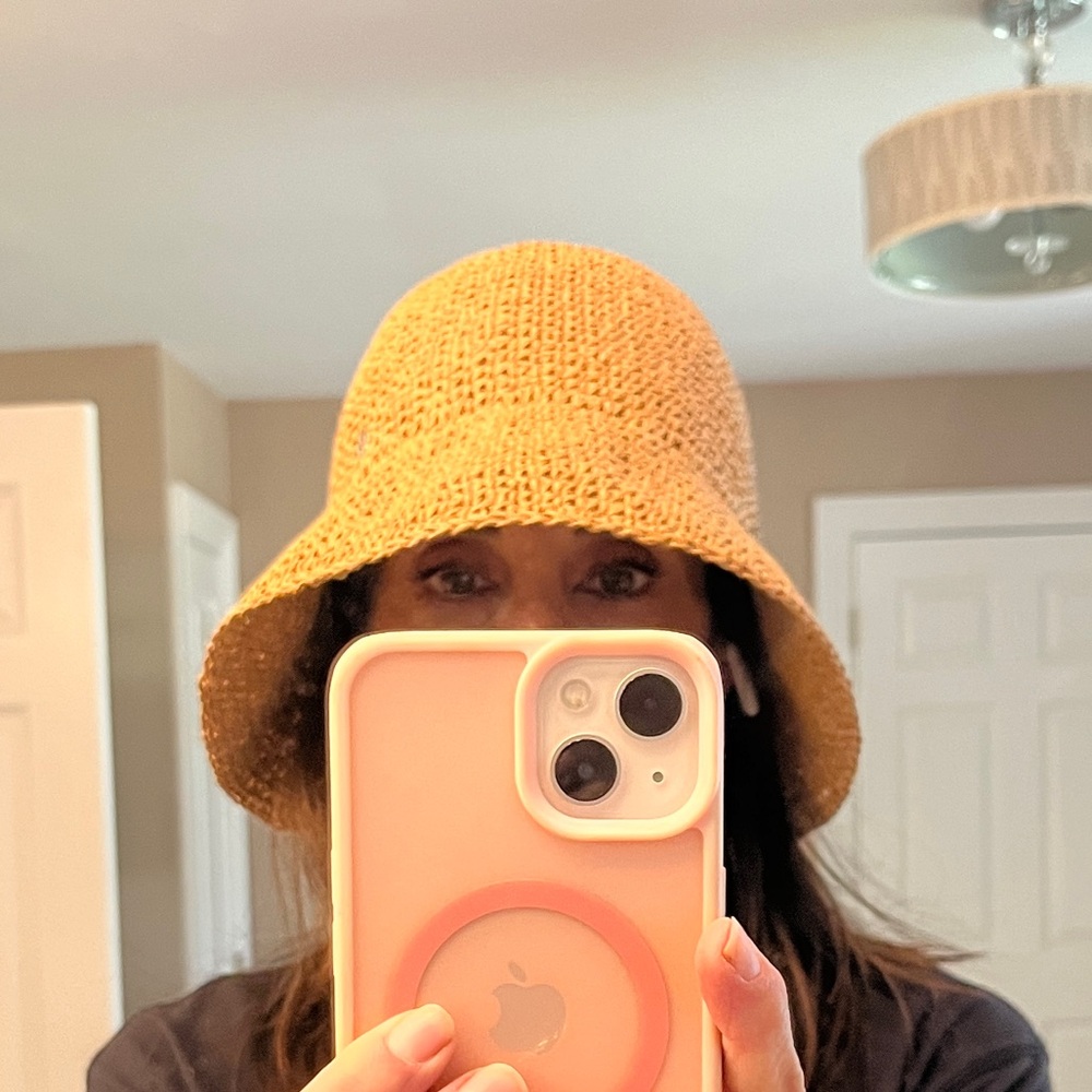 Lululemon Athletica Tan Woven Raffia Hat